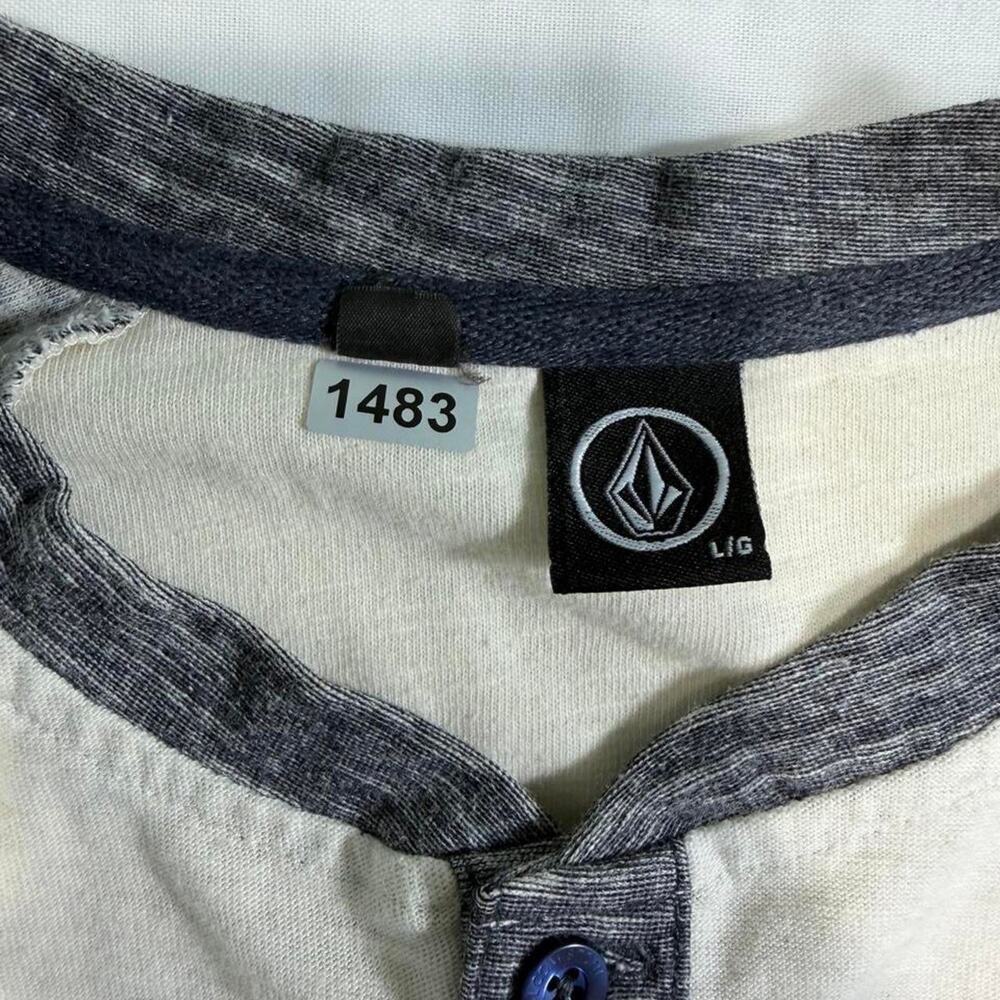 Volcom Raglan Long Sleeve Shirt Men's Size L - Picture 3 of 5
